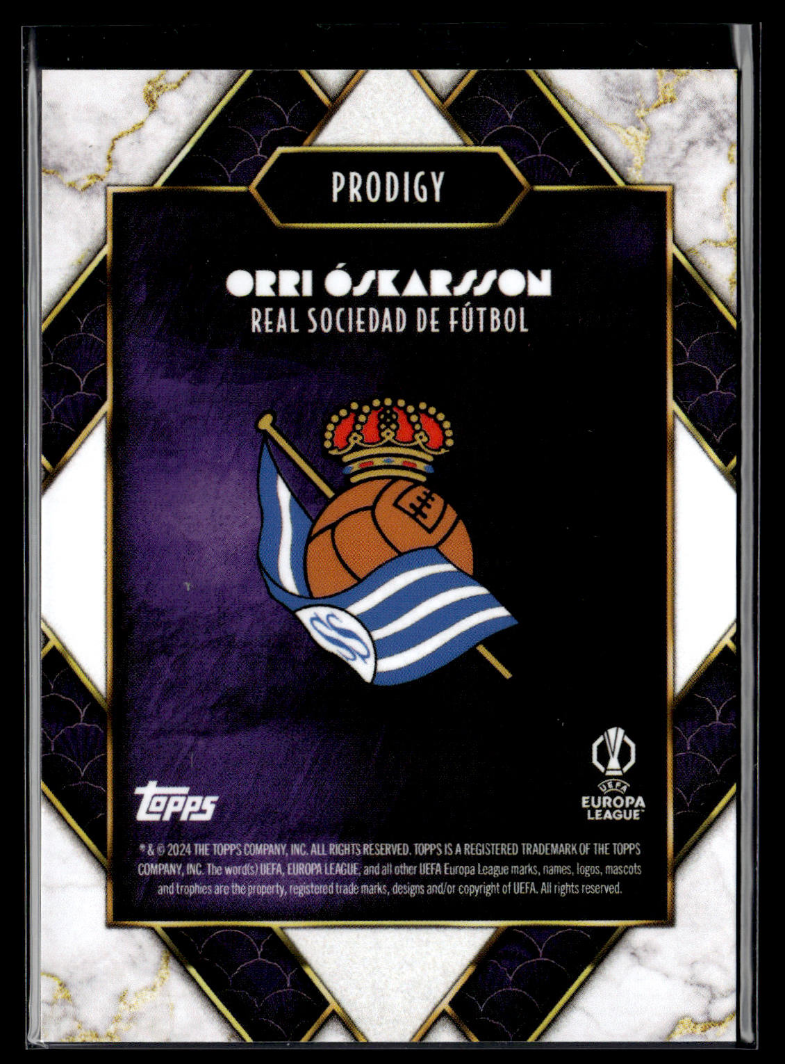 2024-25 Oskarsson 04/25 Autographe Topps Deco UEFA Club Competitions