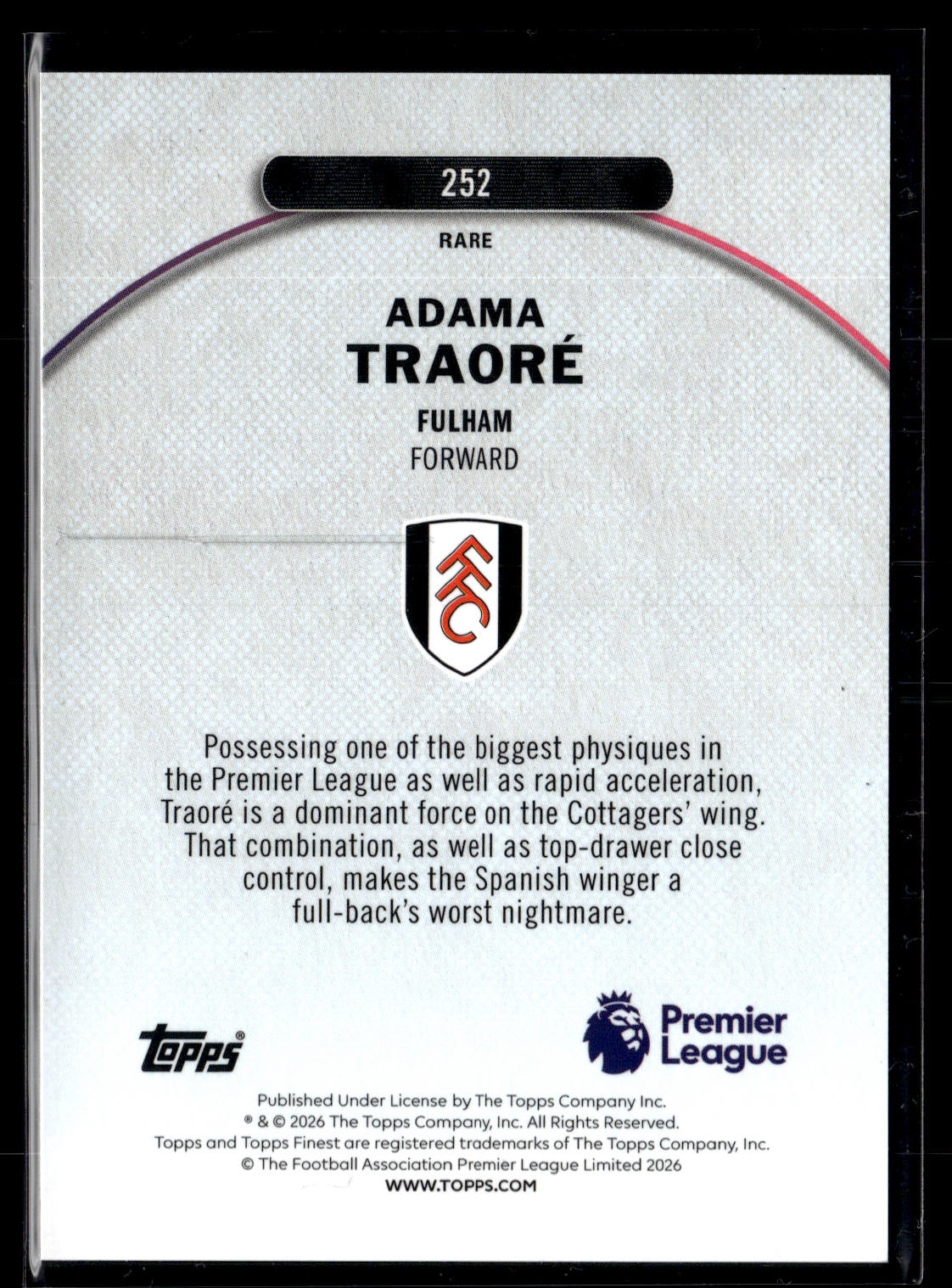 2025-26 Finest Premier League Adama Traoré