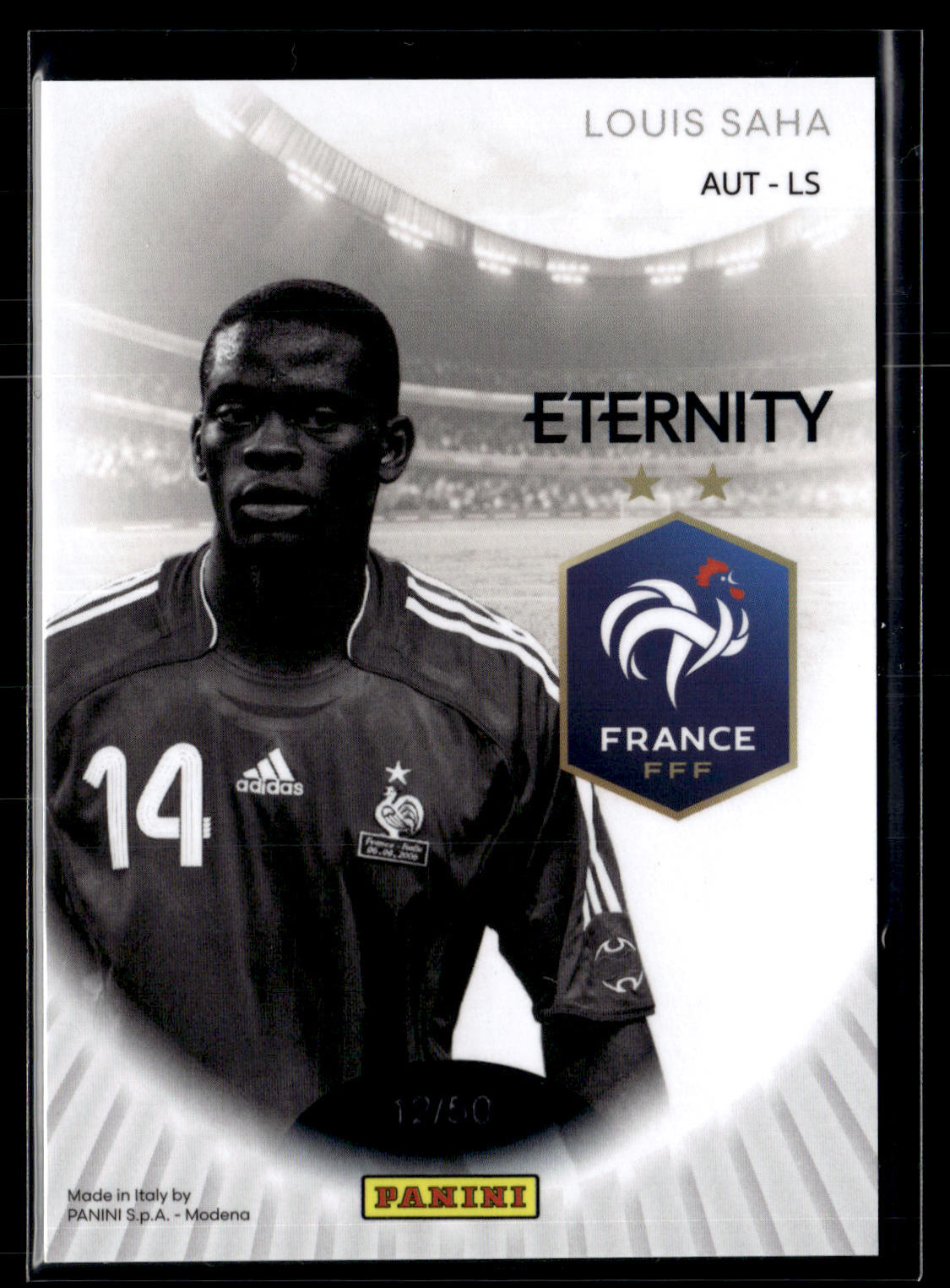 2025-26 Panini Eternity Bleus France Louis Saha Autographs Green
