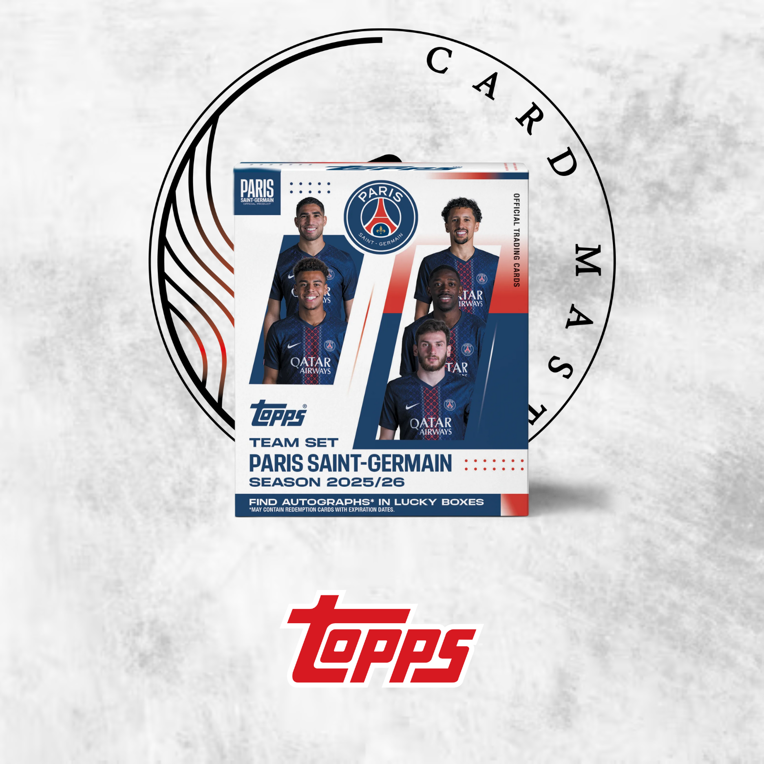 Team Set PSG – Lot De 13 Cartes Topps – Neuf – Paris Saint-Germain