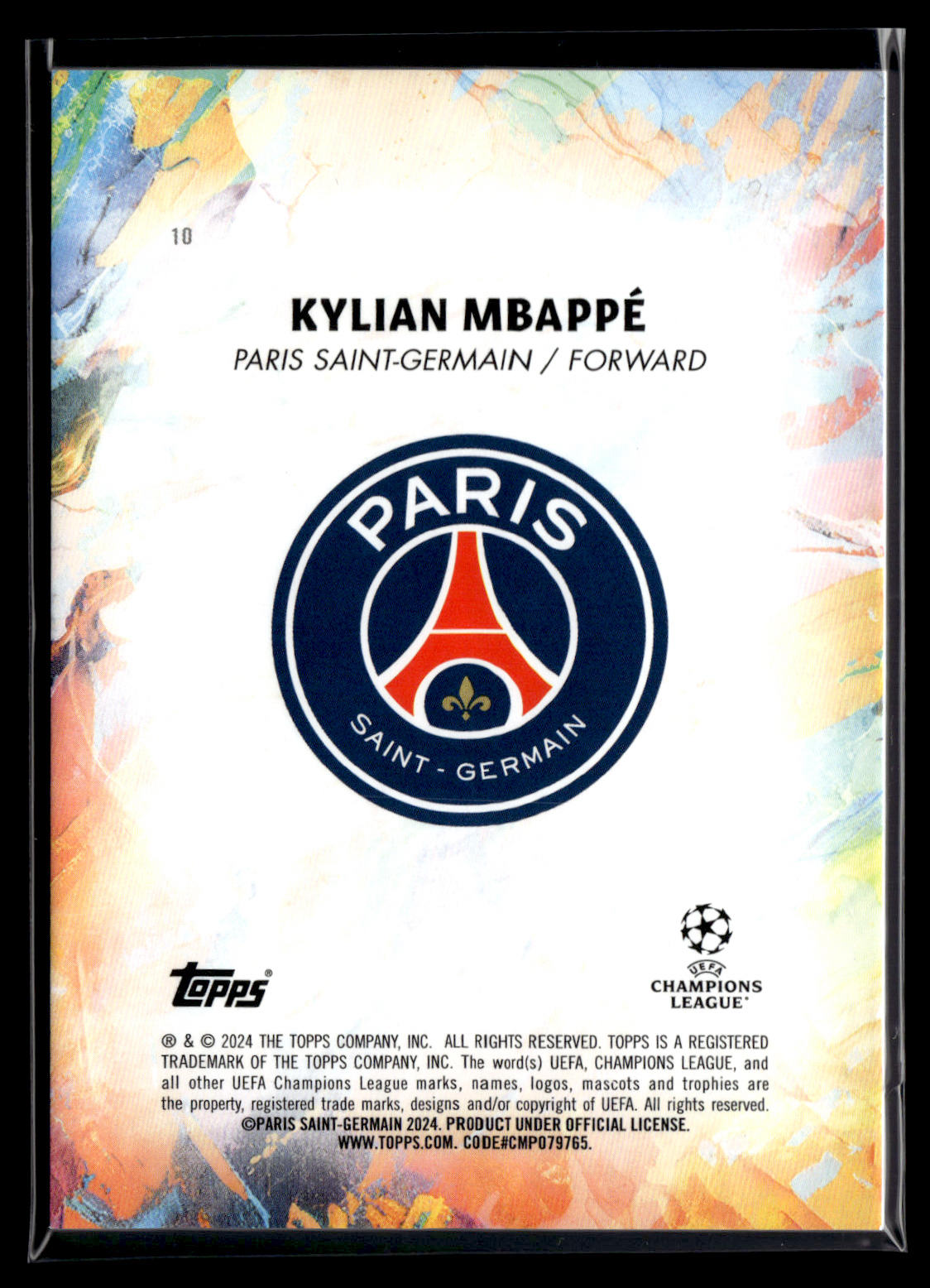 2023-24 Topps Inception UEFA Club Competitions Kylian Mbappe