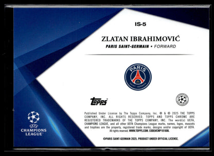 2024-25 Zlatan Ibrahimovic Infinite Sapphire Topps Chrome UEFA Club Competitions
