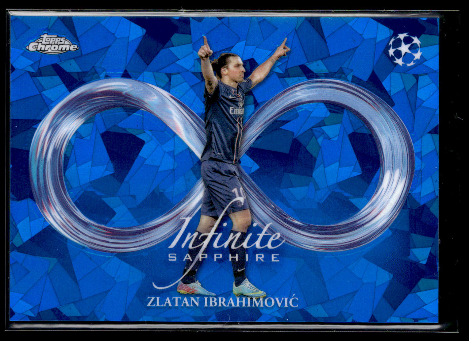 2024-25 Zlatan Ibrahimovic Infinite Sapphire Topps Chrome UEFA Club Competitions