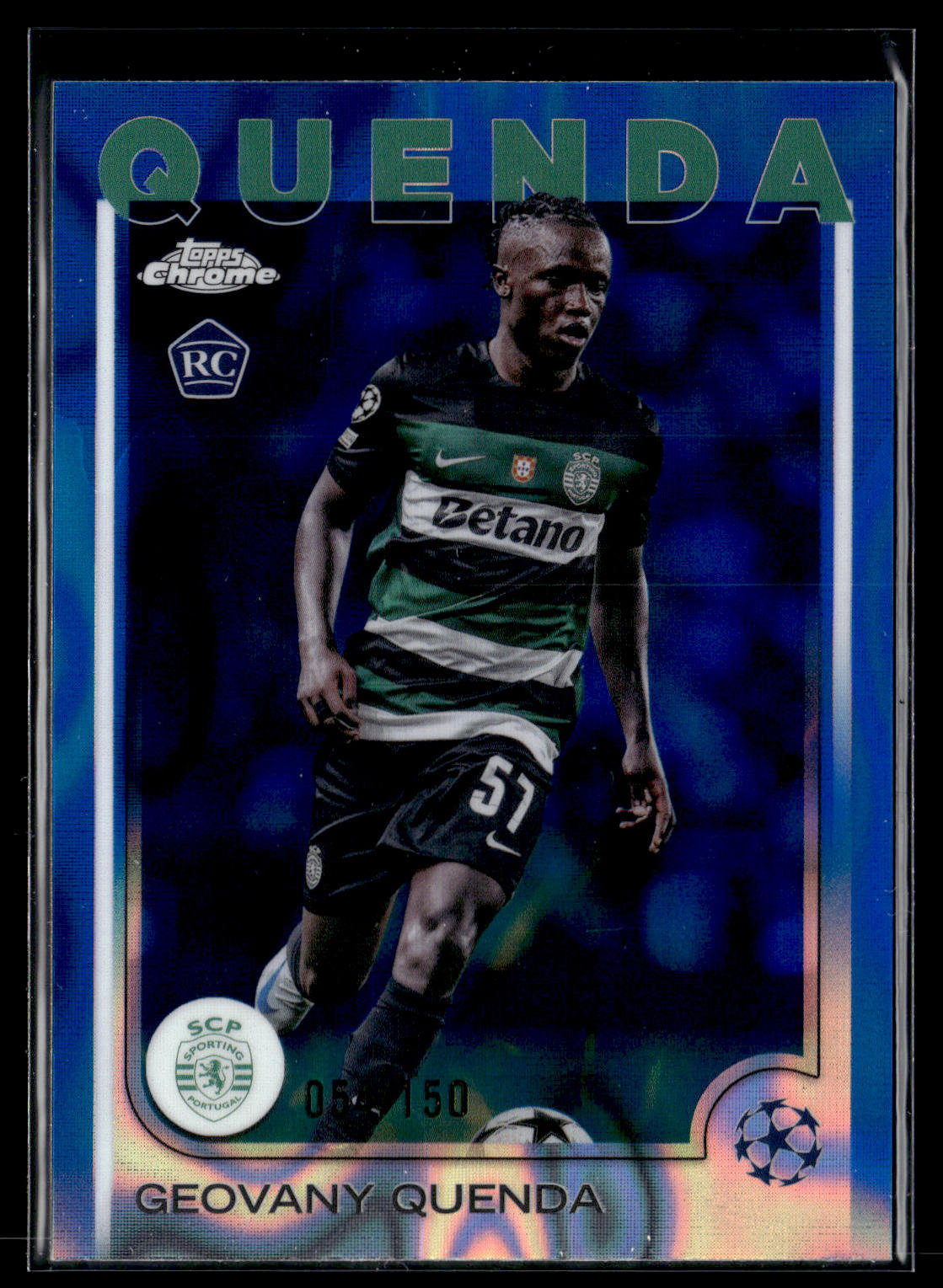 2024-25 Geovany Quenda 054/150 Topps Chrome UEFA Club Competitions