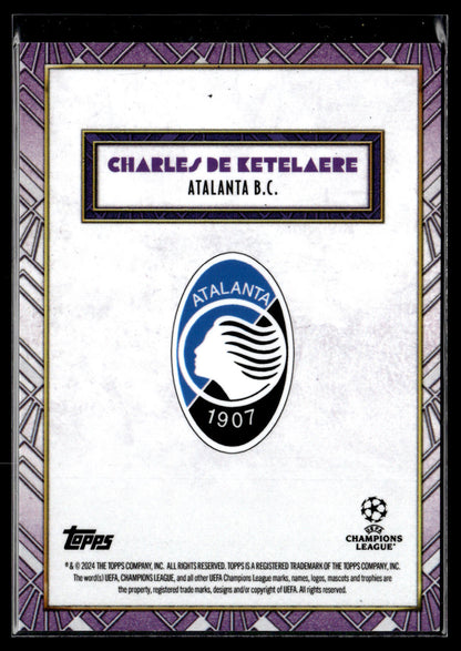 2024-25 Charles de Ketelaere 13/25 Autographe Topps Deco UEFA Club Competitions