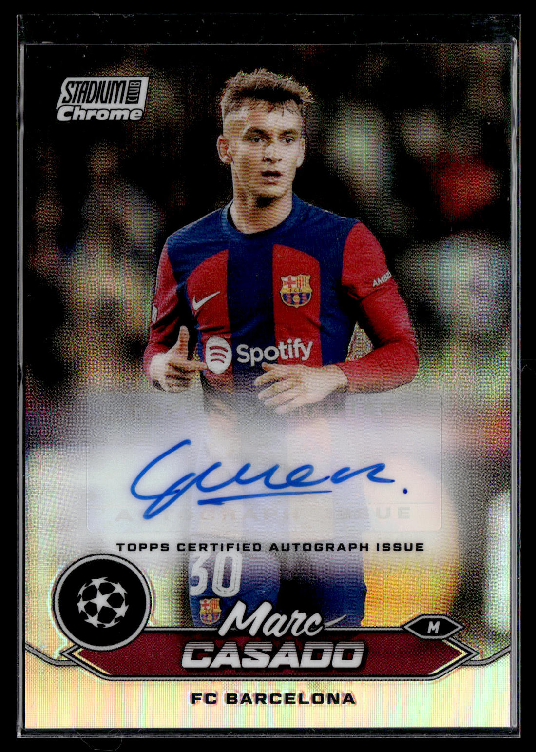2023-24 Casado Autographe Topps Stadium Chrome UEFA Club Competitions