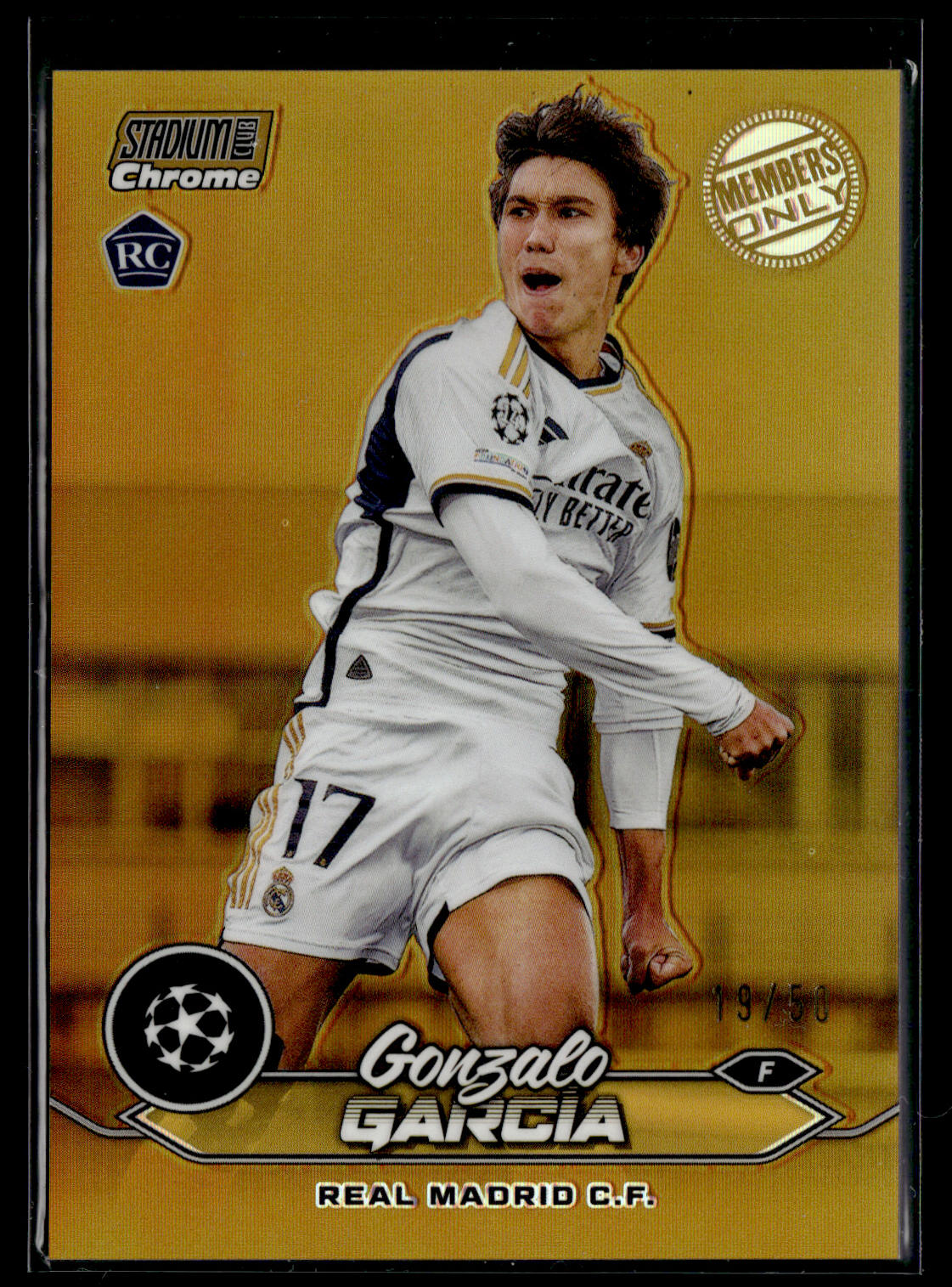 2023-24 Gonzalo Garcia 19/50 Topps Stadium Chrome UCC Members Only
