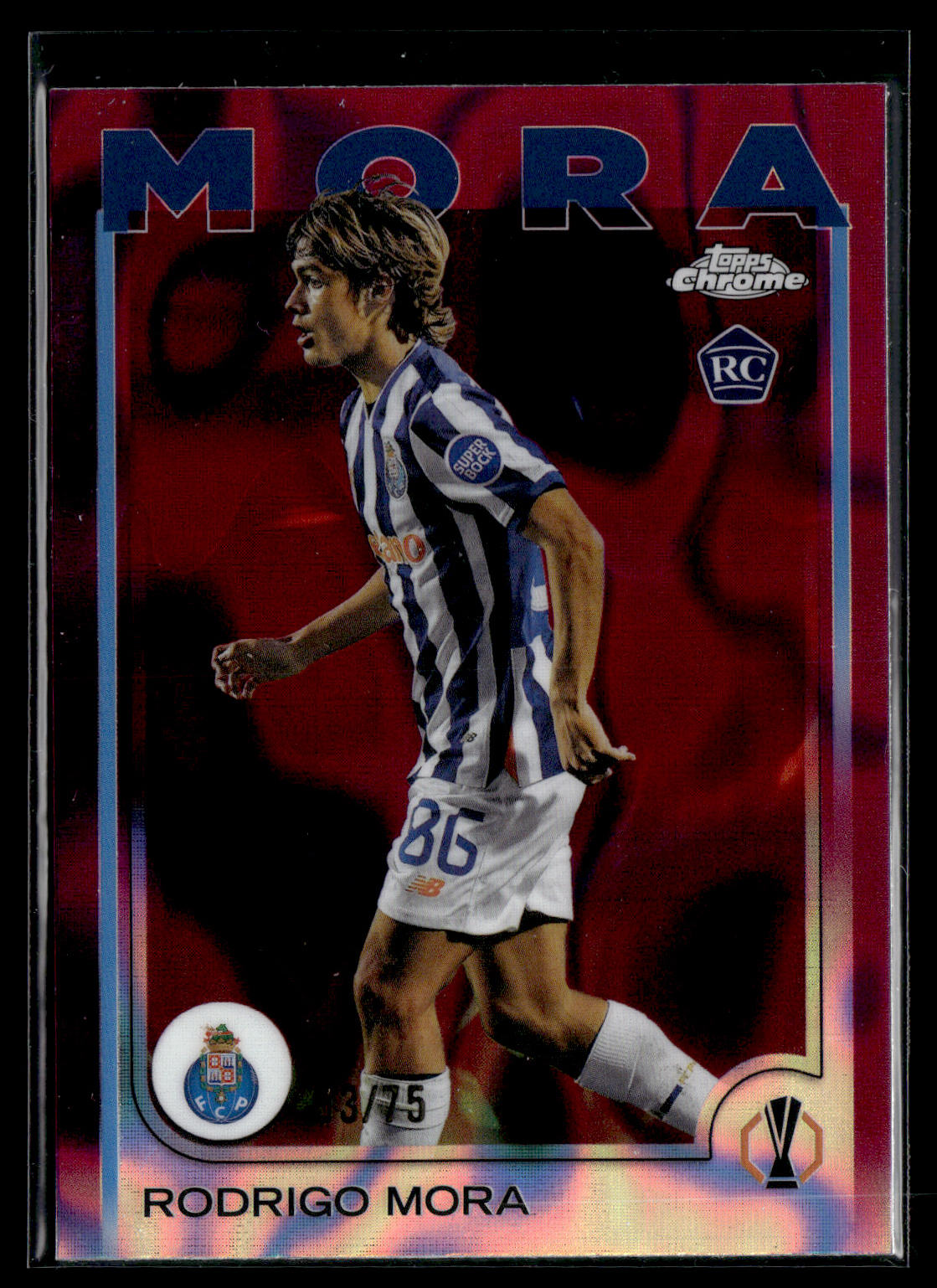 2024-25 Rodrigo Mora 53/75 Topps Chrome UEFA Club Competitions