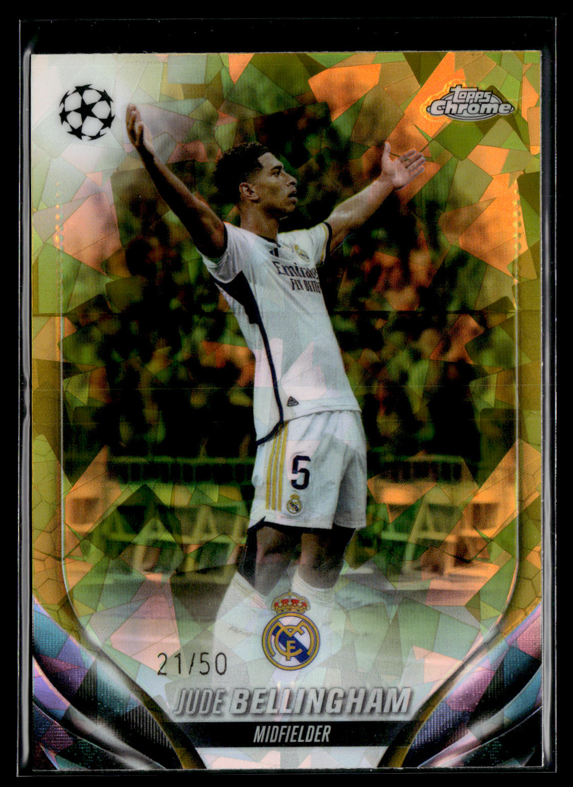 2023-24 Jude Bellingham 21/50 Topps Chrome sapphire UEFA Club Competitions