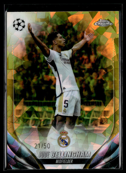 2023-24 Jude Bellingham 21/50 Topps Chrome sapphire UEFA Club Competitions