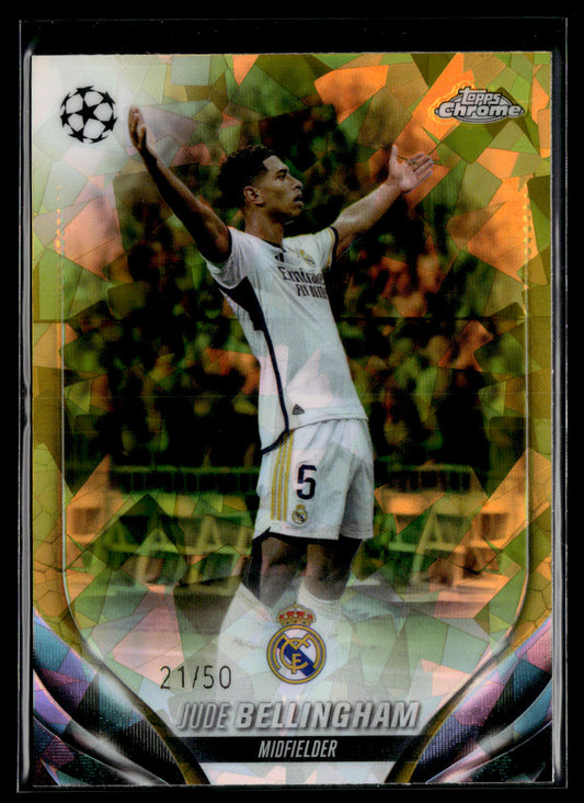 2023-24 Jude Bellingham 21/50 Topps Chrome sapphire UEFA Club Competitions