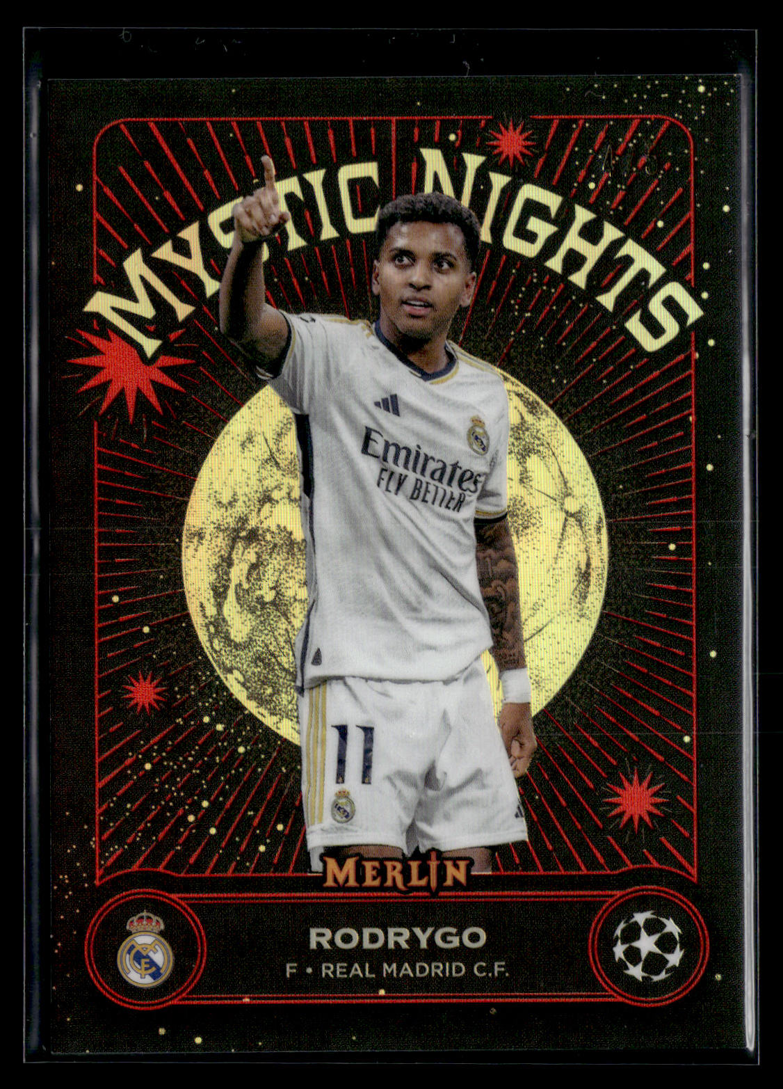 2023-24 Rodrigo 4/5 Topps Chrome Merlin Mystic Night UEFA Club Competitions