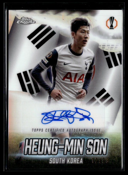 2024-25 Heung Min Son 12/99 Autographe GLA-HS Topps Chrome UCC