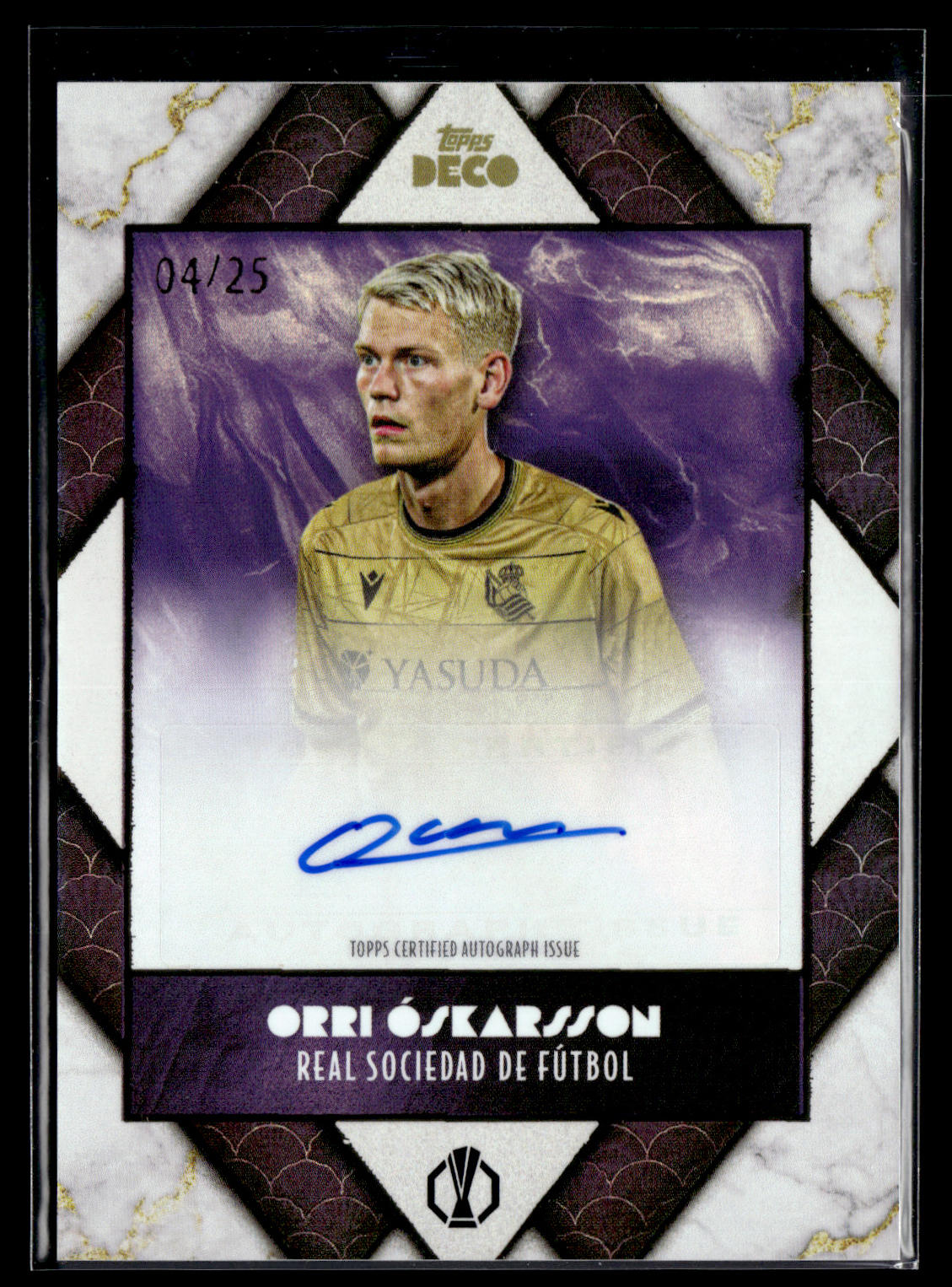 2024-25 Oskarsson 04/25 Autographe Topps Deco UEFA Club Competitions