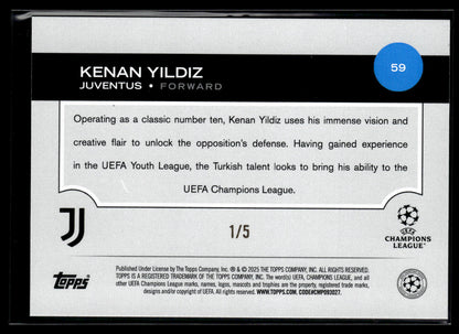 2024-25 Kenan Yildiz 1/5 Topps UEFA Club Competitions