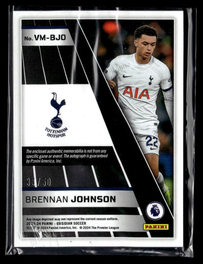 2022-23 Brennan Johnson 35/50 Auto/Relic Panini Obsidian