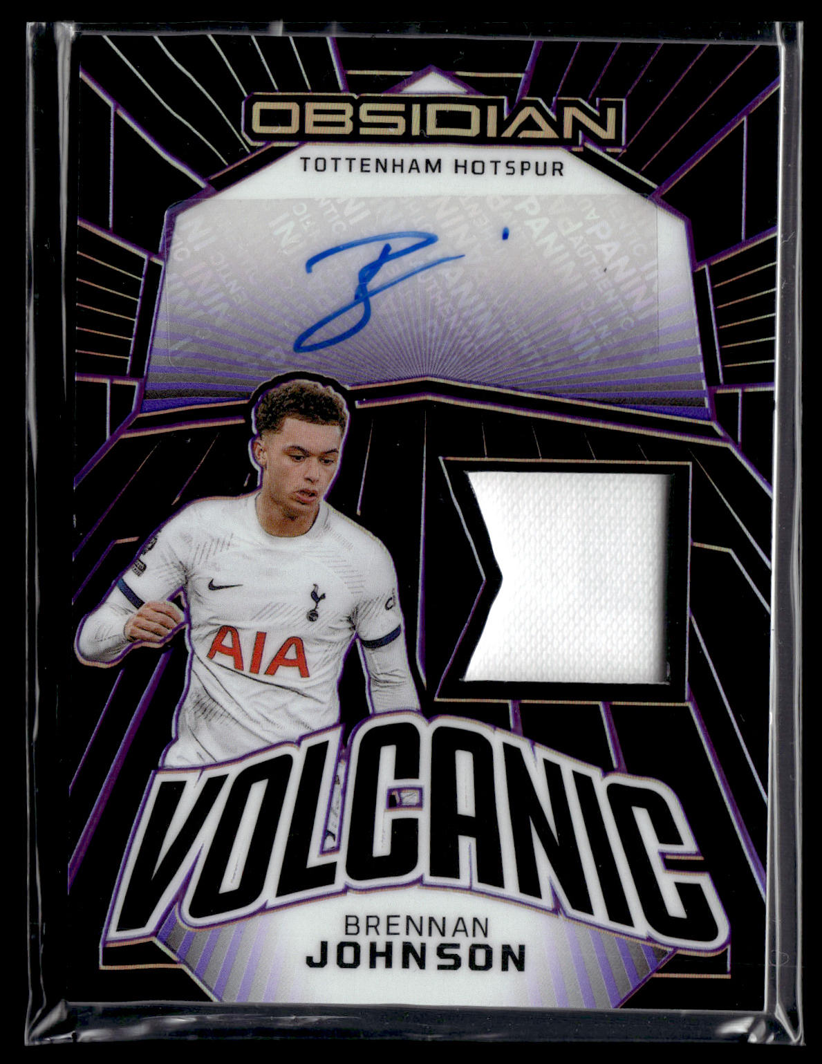 2022-23 Brennan Johnson 35/50 Auto/Relic Panini Obsidian