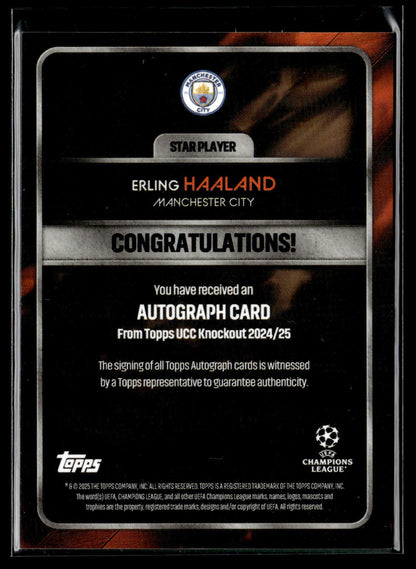 2024/25 Haaland 4/5 Autographe Topps knockout