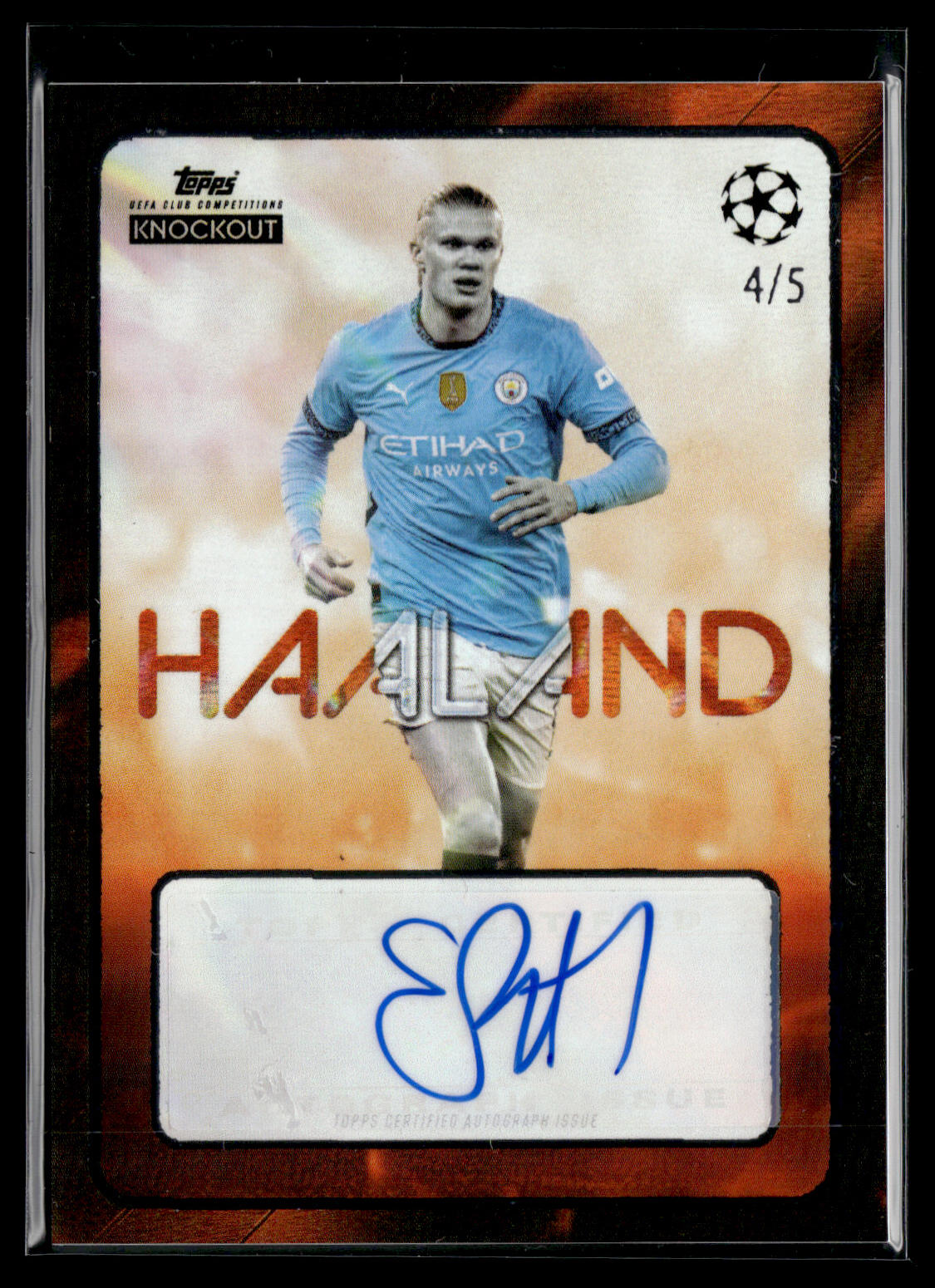 2024/25 Haaland 4/5 Autographe Topps knockout