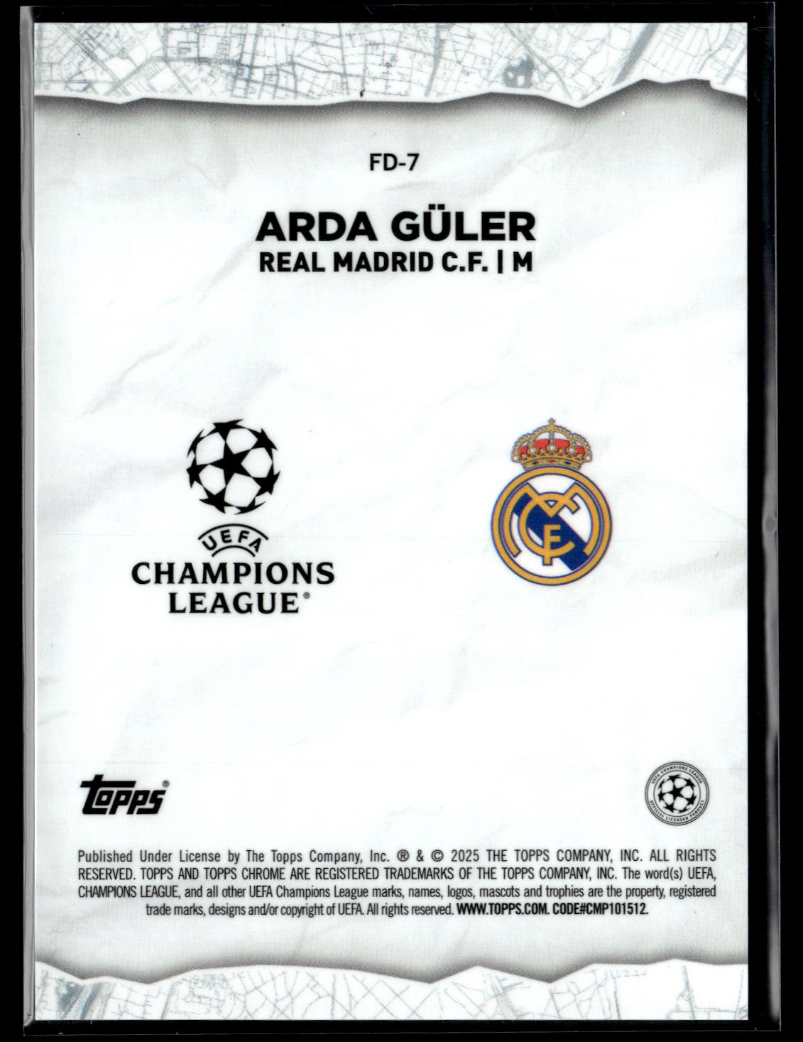 2024-25 Arda Guler 82/99 Topps Chrome UCC