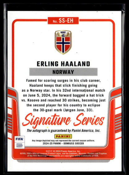 2024-25 Erling Haaland Autographe Donruss Signature Series