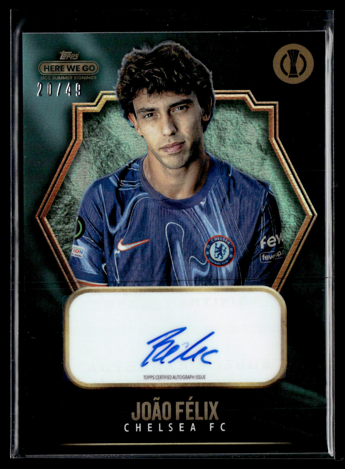 2024-25 Joao Felix 20/49 Autographe Topps Here we go