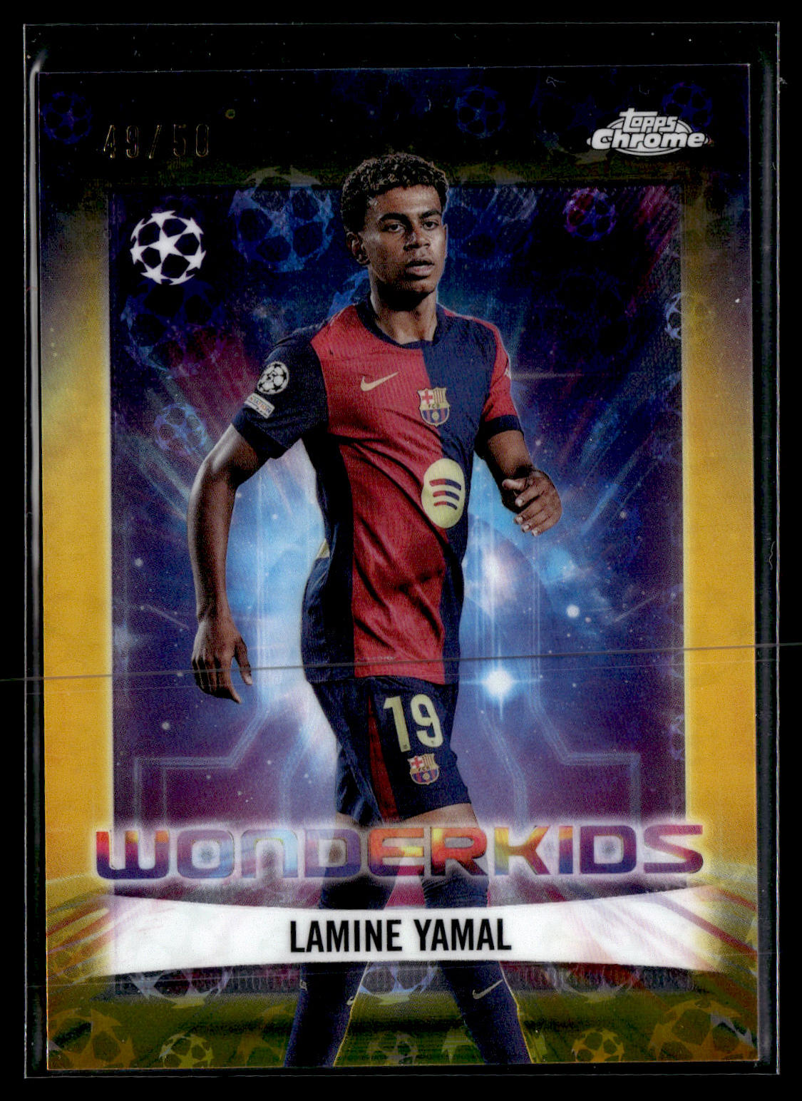 2024-25 Lamine Yamal 49/50 Topps Chrome Logofractor UCC