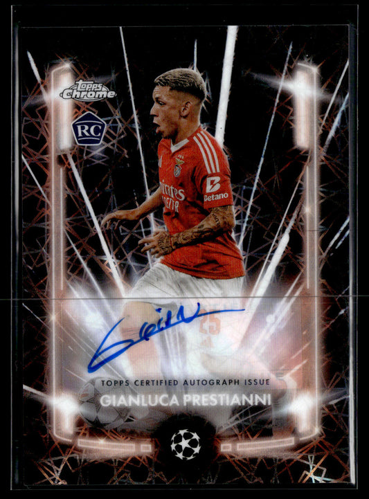 2024-25 Prestianni Autographe RC Black Lazer Topps Chrome UEFA Club Competitions