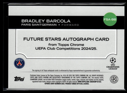 2024-25 Bradley Barcola 28/50 Autographe Topps Chrome UCC