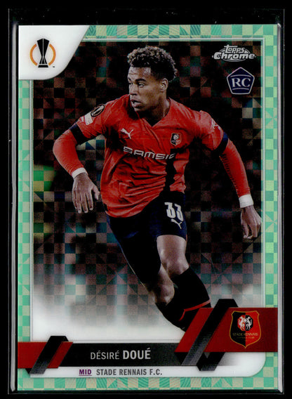 2022-23 Désiré Doué 327/399 RC Topps Chrome UEFA Club Competitions