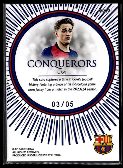 2024-25 Gavi 03/05 Patch/Relic Futera Unique FC Barcelona