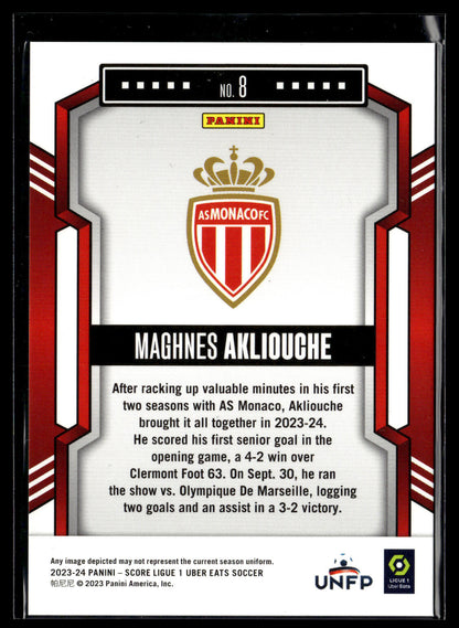 2024-25 Akliouche 19/25 Panini Score L1