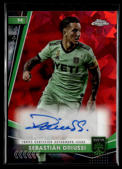 2023-24 Sebastian Driussi 5/5 Autographe Topps Chrome MLS