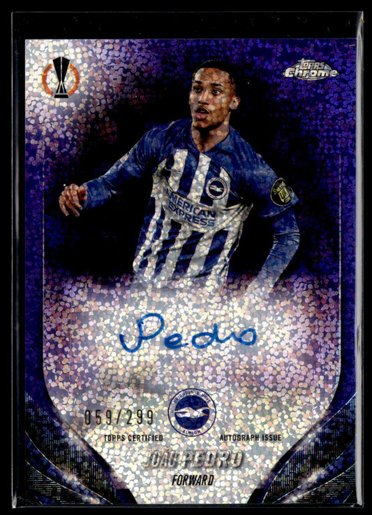2024-25 Joao Pedro 059/299 Autographe Topps Chrome UCC