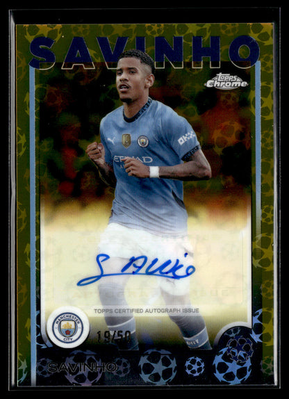 2024-25 Savinho 19/50 Autographe Topps Chrome logofractor UCC