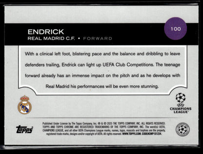 2024-25 Endrick 069/175 RC Topps Chrome Sapphire UCC