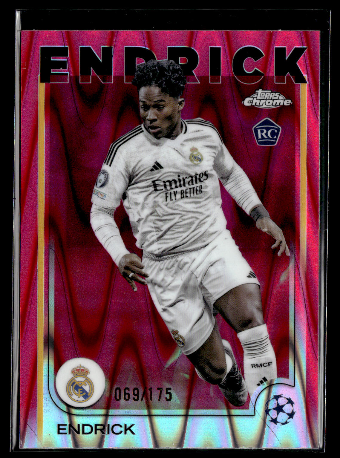 2024-25 Endrick 069/175 RC Topps Chrome Sapphire UCC