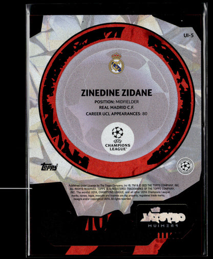 2024-25 Zinedine Zidane 2/5 Icons Topps Crystal