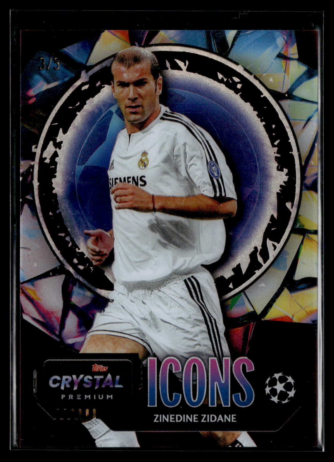 2024-25 Zinedine Zidane 2/5 Icons Topps Crystal