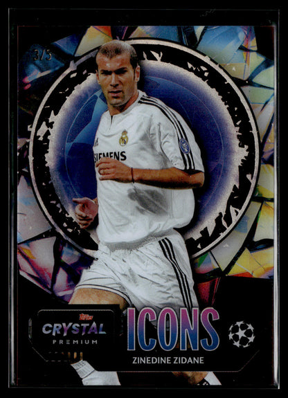 2024-25 Zinedine Zidane 2/5 Icons Topps Crystal