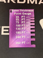 Point Thickness Gauge