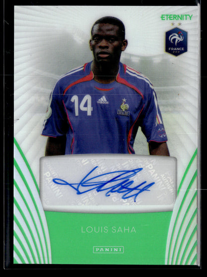 2025-26 Panini Eternity Bleus France Louis Saha Autographs Green