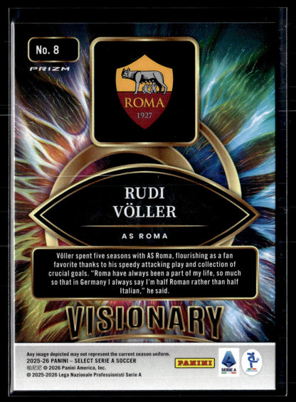 2025-26 Panini Select Serie A Rudi Voller Select Signatures - Orange