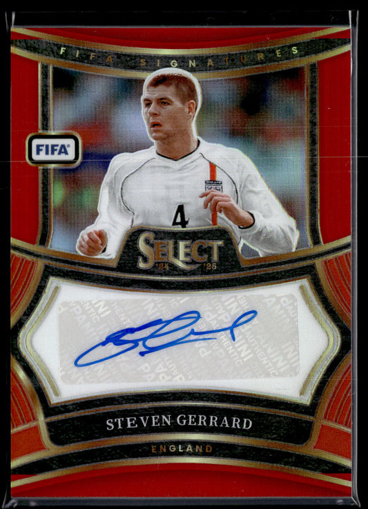 2024-25 Panini Select FIFA Steven Gerrard Signatures Purple