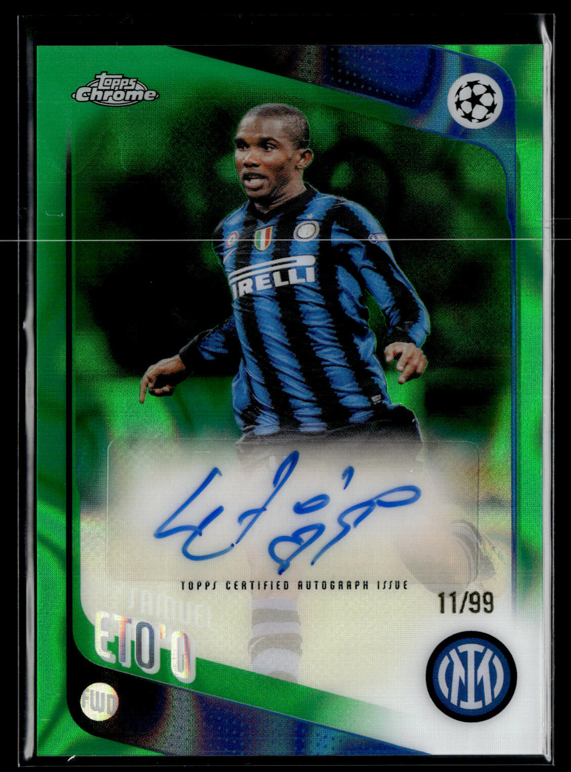 2025-26 Topps Chrome UCC Samuel Eto'o Chrome Legends Autographs