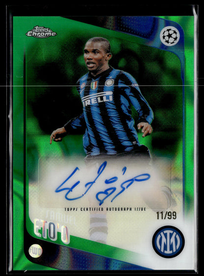 2025-26 Topps Chrome UCC Samuel Eto'o Chrome Legends Autographs