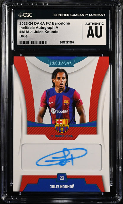 2023-24 Jules Koundé Autographe On card Daka Ineffable 1 of 1 CGCAU
