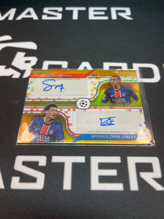 2025 Dual auto Mayulu x Zaire-Emery 02/50 Topps Finest